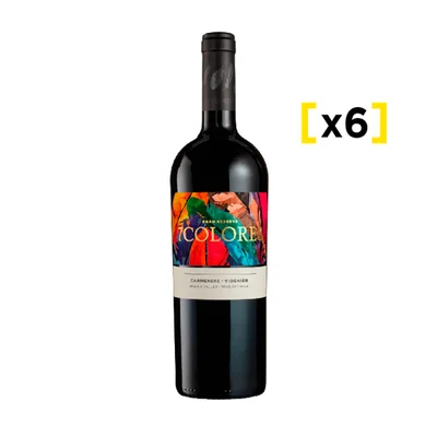 Vino 7 Colores Gran Reserva Carmenere-viognier Botella 750cc X6