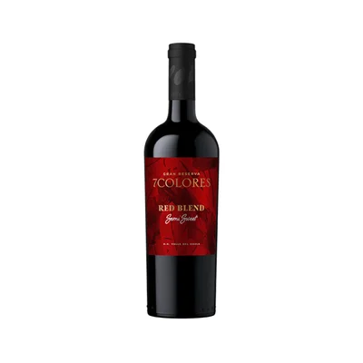 Vino 7 Colores Gran Reserva Red Blend Semi Sweet Botella 750 Cc
