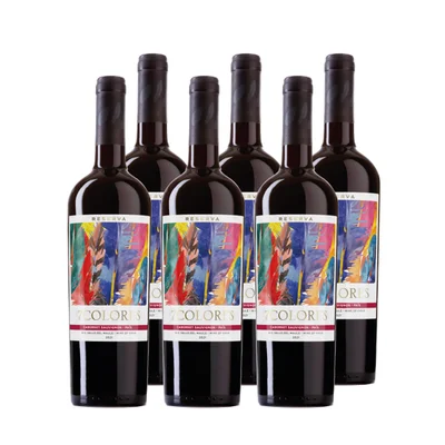 Vino 7 Colores Reserva Cabernet Sauvignon Botella 750cc X6