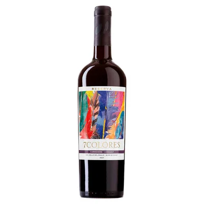 Vino 7 Colores Reserva Carmenere Cinsault 750cc