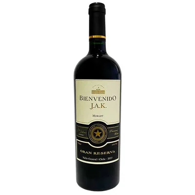 Vino Bienvenido J.A.K Gran Reserva Merlot 750 ml