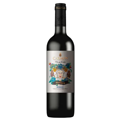 Vino Carmen Reserva Frida Kahlo Merlot 750cc