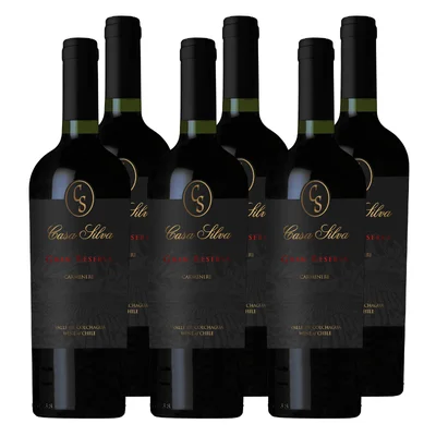 Vino Casa Silva Gran Reserva Carmenere 750cc x6