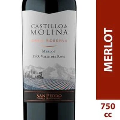 Vino Castillo de Molina Gran Reserva Merlot 750 cc