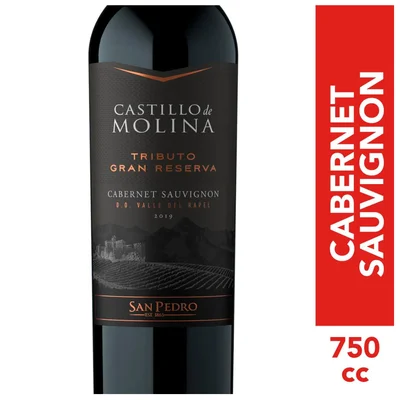 Vino Castillo De Molina Tributo Gran Reserva Cabernet Sauvignon - 750ml