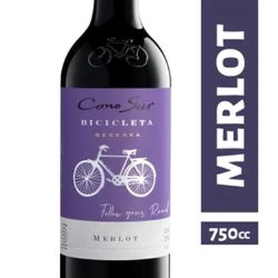 Vino Cono Sur Bicicleta Reserva Merlot 750 cc