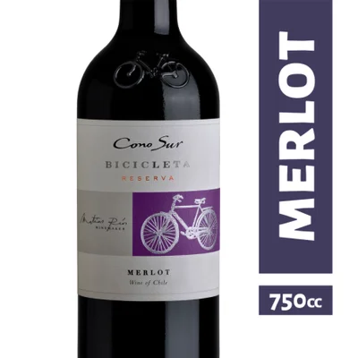 Vino Cono Sur Bicicleta Reserva Merlot - 750ml