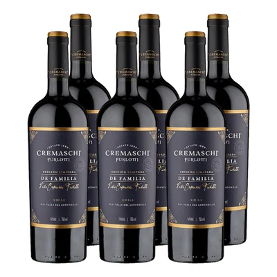 Vino Cremaschi Furlotti Edición Limitada de Familia Blend 750ml x6($7.590 c/u)