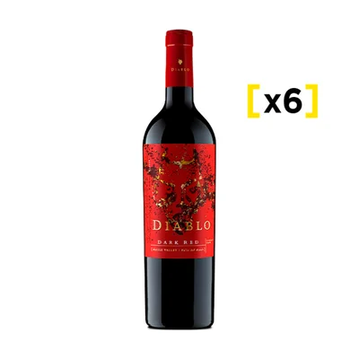Vino Diablo Dark Red 750 Cc X6