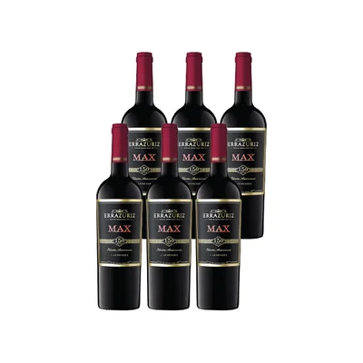 Vino Errazuriz Max Carmenere Botella 750cc X6