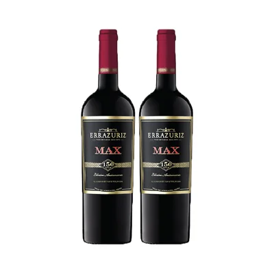 Vino Errazuriz Max Reserva Cabernet Sauvignon Botella 750cc X2