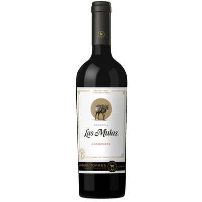 Vino Las Mulas Reserva orgánico Carmenere 750cc