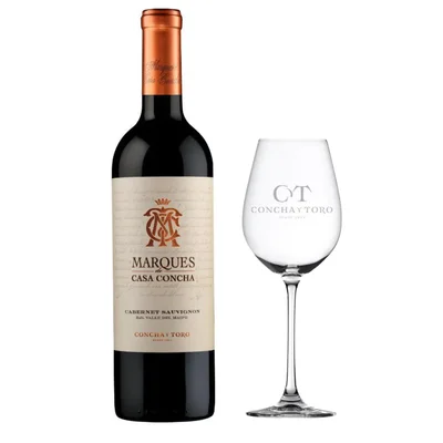 Vino Marqués de Casa Concha Cabernet Sauvignon 750cc + Copa de Regalo