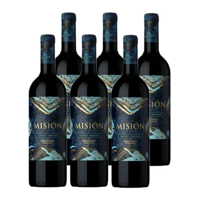 Vino Misión Cabernet Sauvignon Botella 750cc X6