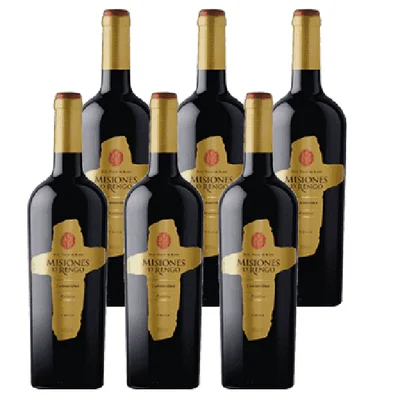 Vino Misiones De Rengo Reserva Carmenere Botella 750cc X6