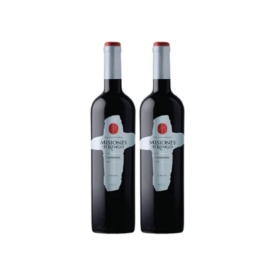 Vino Misiones De Rengo Varietal Carmenere Botella 750cc X2