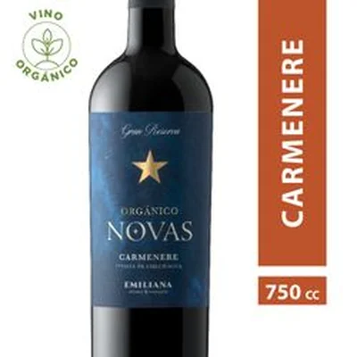 Vino Orgánico Novas Gran Reserva Carmenere 750 cc