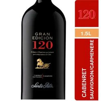 Vino Santa Rita Gran 120 Edición Cabernet Sauvignon 1.5 L