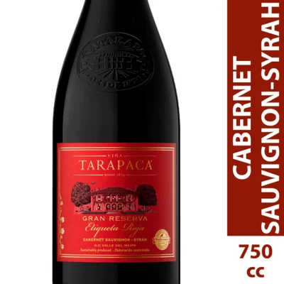 Vino Tarapacá Gran Reserva Etiqueta Roja - Cab. Sauv. / Syrah - 750ml