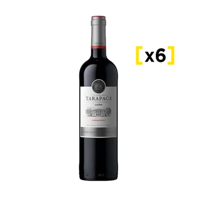 Vino Tarapaca Leon Carmenere Botella 750cc X6