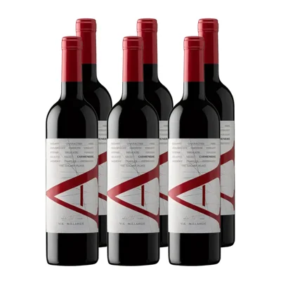 Vino VIK A Carmenere 750cc x6 ($14.990 c/u)
