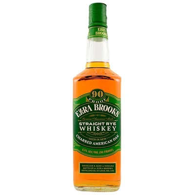Whiskey Ezra Brooks Straight Rye 750 ml – 90 Proof | Licor3B
