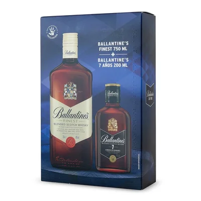Whisky Ballantines botella 750 cc + 200 cc