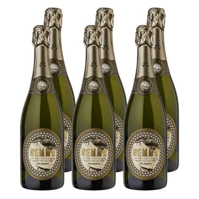 x6 Espumante Gemma Método Tradicional Brut 750cc ($8.990 c/u)