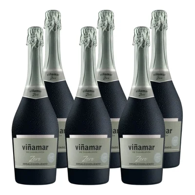 x6 Espumante Viñamar Zero Sin Alcohol 750ml ($4.990 c/u)