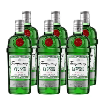 x6 Gin Tanqueray London Dry 43.1° 750cc ($11.990 c/u)
