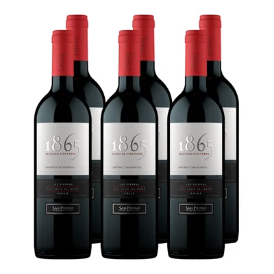x6 Vino 1865 Selected Vineyards Cabernet Sauvignon 750cc ($9.790 c/u)