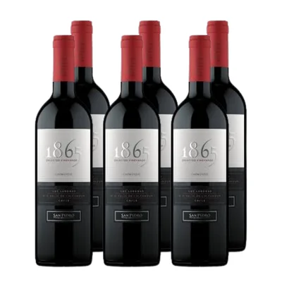x6 Vino 1865 Selected Vineyards Carmenere 750cc ($9,990 c/u)