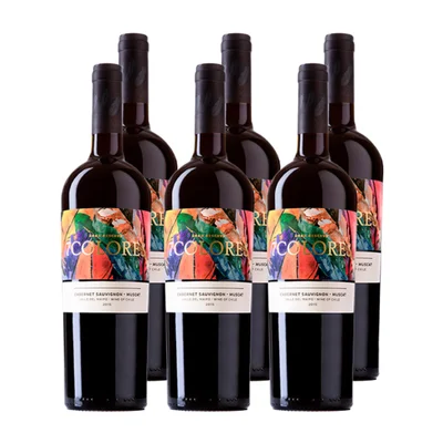 x6 Vino 7 Colores Gran Reserva Cabernet Sauvignon / Muscat 750cc ($3.990 c/u)