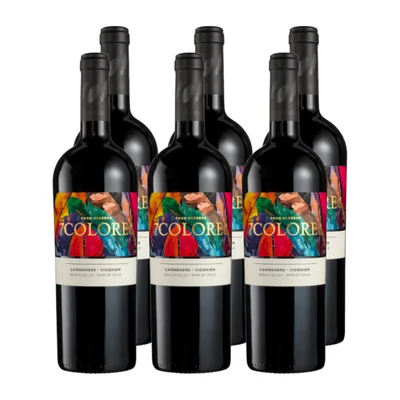x6 Vino 7 Colores Gran Reserva Carmenere / Viognier 750cc ($3.990 c/u)