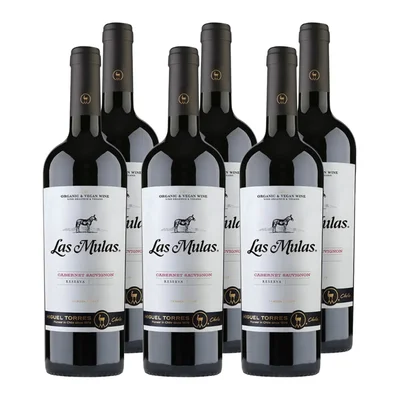x6 Vino Las Mulas Reserva Cabernet Sauvignon 750ml ($5.790 c/u)