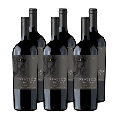 x6 Vino Rugido Andino Carmenere 750cc ($6.690 c/u)