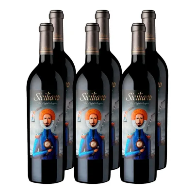 x6 Vino Siciliano Cabernet Sauvignon 750cc ($12.490 c/u)