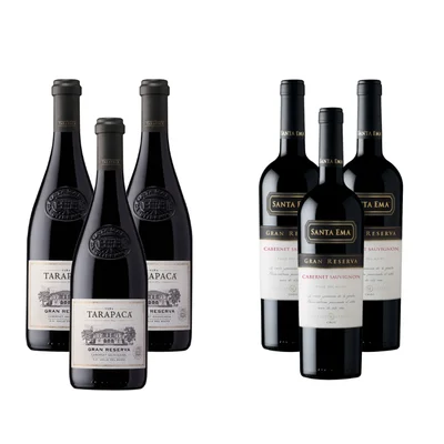 x6 Vinos Tarapaca Gran Reserva Merlot ($5.690 c/u)