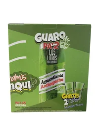 Aguardiente ANTIOQUENO verde sin azúcar caja 2 copas (1050 ml)
