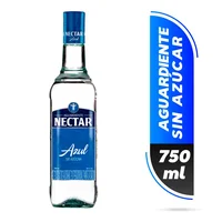 Aguardiente NECTAR botella azul sin azúcar (750 ml)