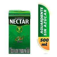 Aguardiente NECTAR club sin azúcar caja (500 ml)