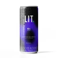 Aperitivo Hard Seltzer Lit Dark Guaraná 355ml