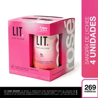 Aperitivo Hard Seltzer Lit Lychee 4Unidades 269ml