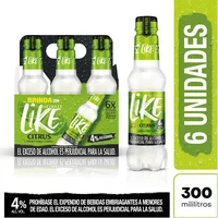 Aperitivo Like Citrus Pet 6Und 300ml
