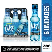 Aperitivo LIKE ICE COOLER blueberry six pack (1800 ml)