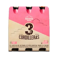 Cerveza 3 Cordilleras rosada botella x6und x330ml c-u