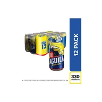 Cerveza AGUILA 12 latas (3630 ml)