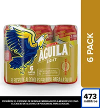 Cerveza AGUILA LIGHT six pack (2838 ml)
