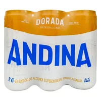 Cerveza ANDINA six pack lata dorada (2838 ml)