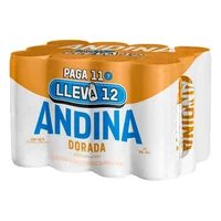 Cerveza ANDINA vegana lata dorada (3410 ml)